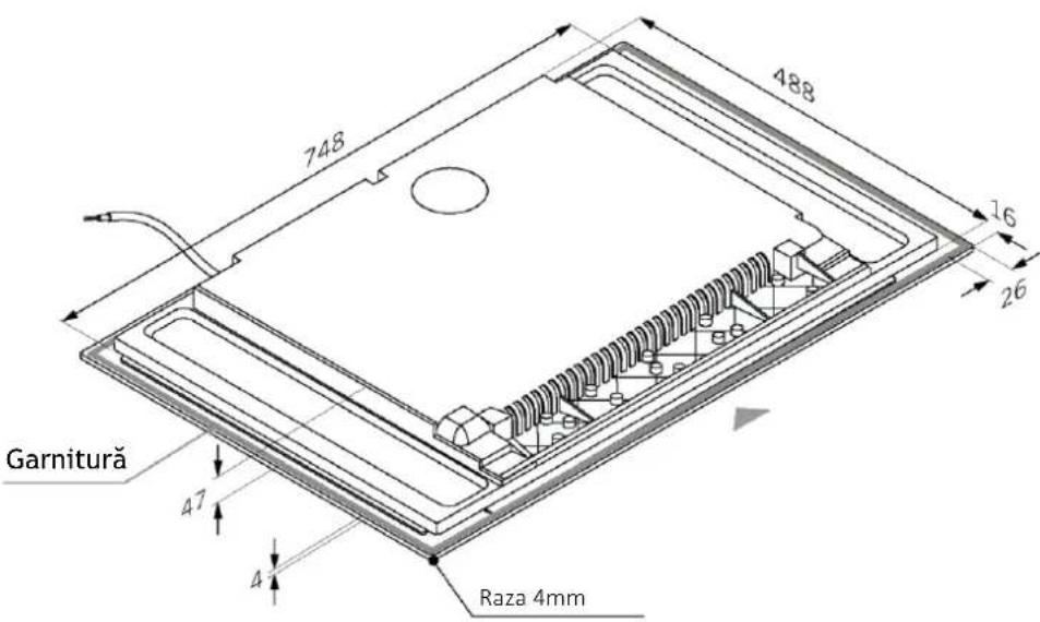 748 488 16 26 Garnitură 47 4 Raza 4mm