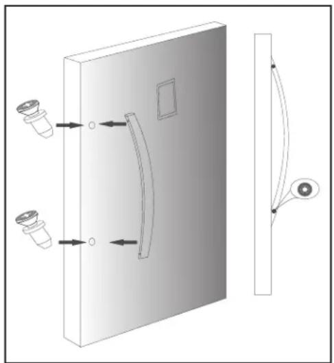 DANBY DUF206E1SSLDB - HANDLE INSTALLATION - 1