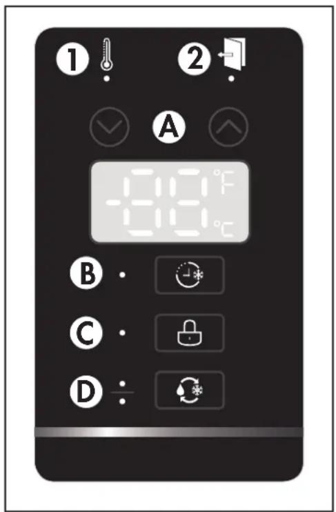 DANBY DUF206E1SSLDB - - Botones - 1