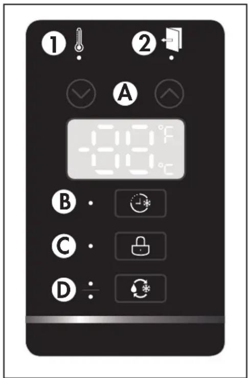 DANBY DUF206E1SSLDB - - Boutons - 1