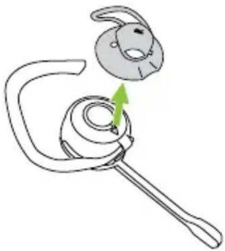 JABRA Engage 65 SE - Comment changer l'EarGel du micro-casque convertible - 2