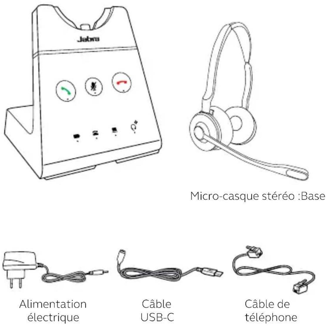 JABRA Engage 65 SE - Version stéréo - 1
