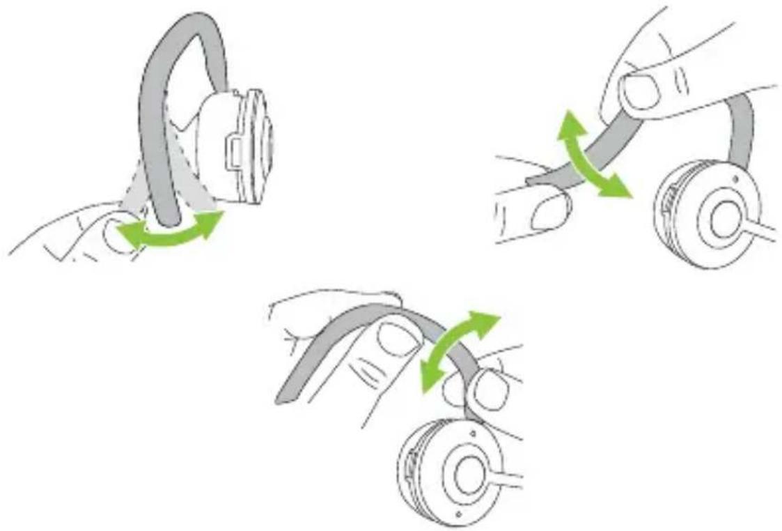 JABRA Engage 75 SE - Comment ajuster le contour d'oreille du micro-casque convertible - 1