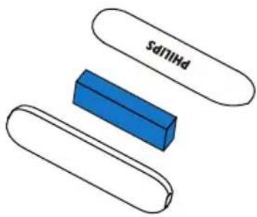 PHILIPS TAE1209 - Αφαίρεση της ενσωματωμένης μπαταρίας - 1