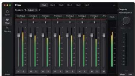 FOCUSRITE Scarlett 18i20 4th Gen - Console de mixage de Focusrite Control 2 - 2
