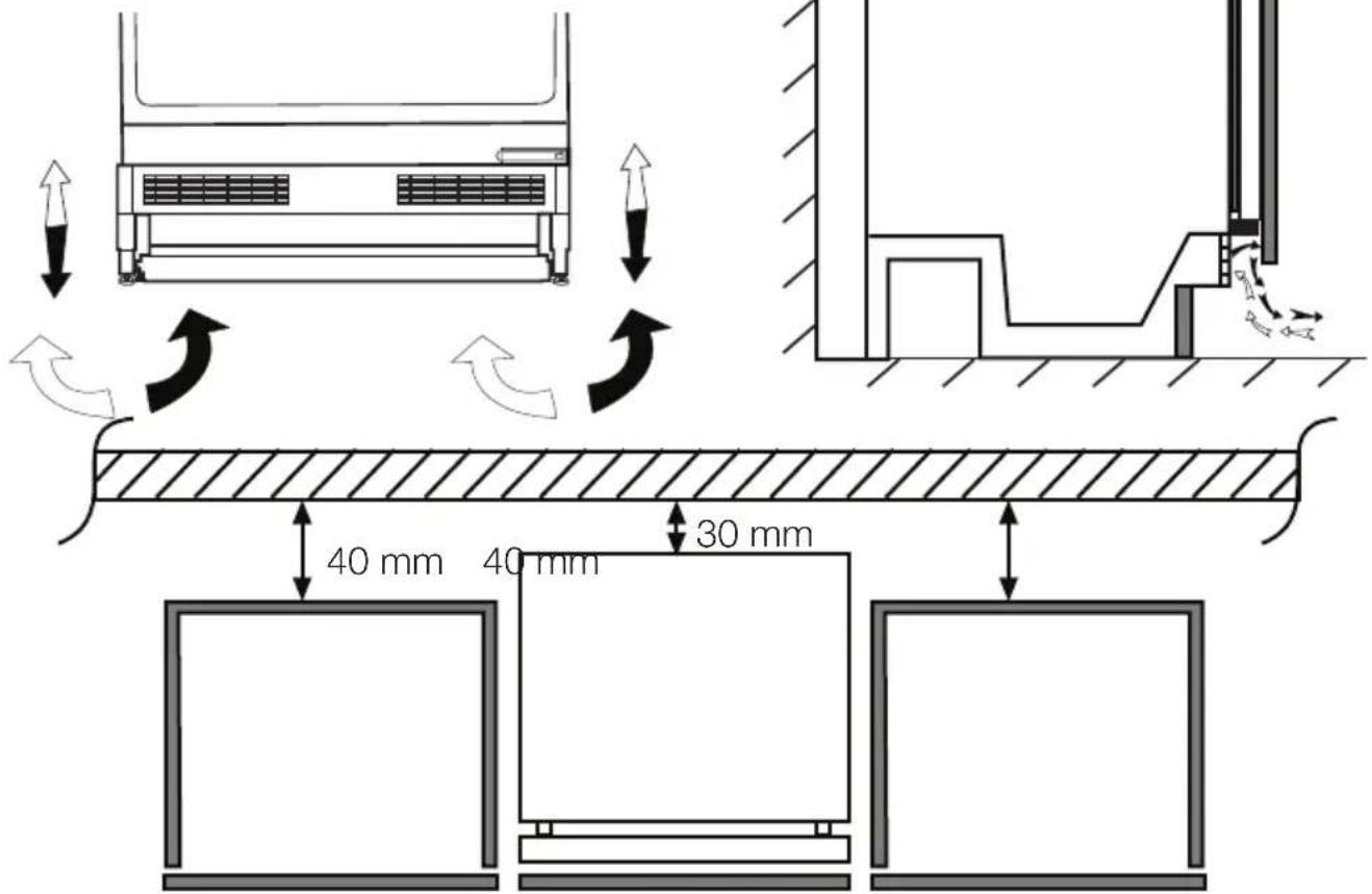 TEKA RSL 41150 BU - Placing the refrigerator under the counter and adjusting the legs - 1