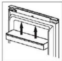 TEKA RLF 74930 SS - Colocacion de las baldas de la puerta - 2