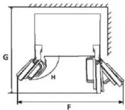 TEKA RLF 74930 SS - Platzbedarf - 2