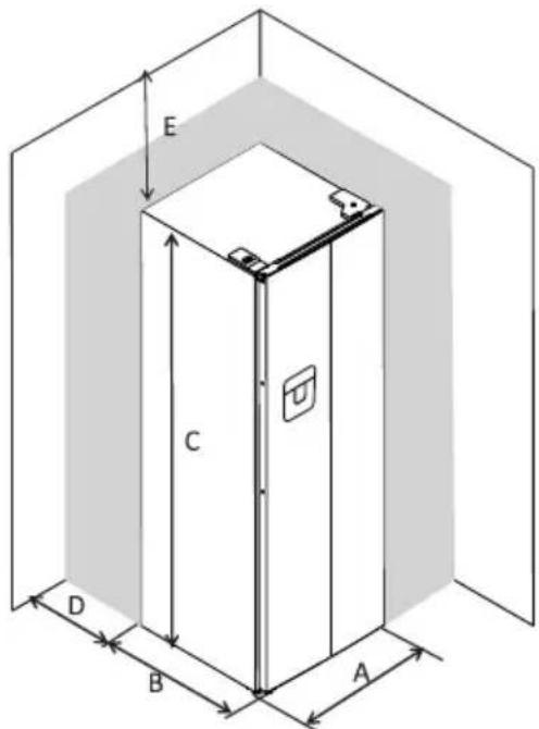 TEKA RLF 74930 SS - Space Requirement - 1