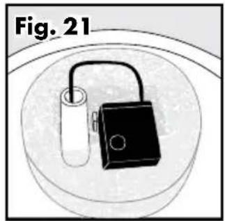 Fig. 22 Clips pour cordon