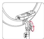 Neewer RP18B Pro - Installation de l'anneau lumineux - 4