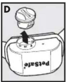 PETSAFE PBC17-13338 - Inserimento e rimozione della batteria - 4