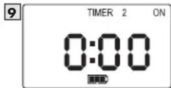 9 TIMER 2 ON 0:00