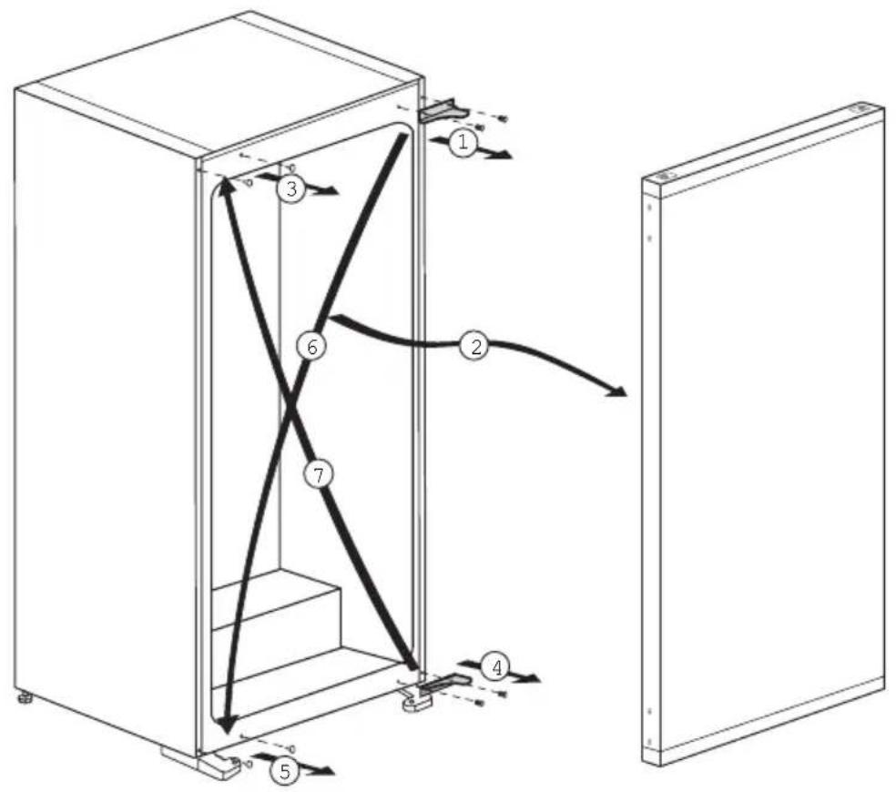 TEKA TKI4 235 - Reversing the doors - 1