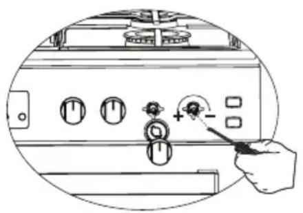TEKA FS 502 4GG - Disminución del ajuste del caudal de gas para los grifos de la encimera - 1