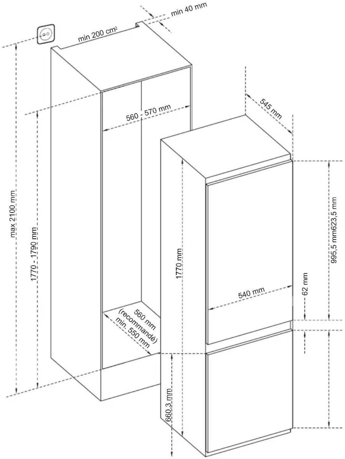 TEKA RBF 73360 FI - Dimensions - 1