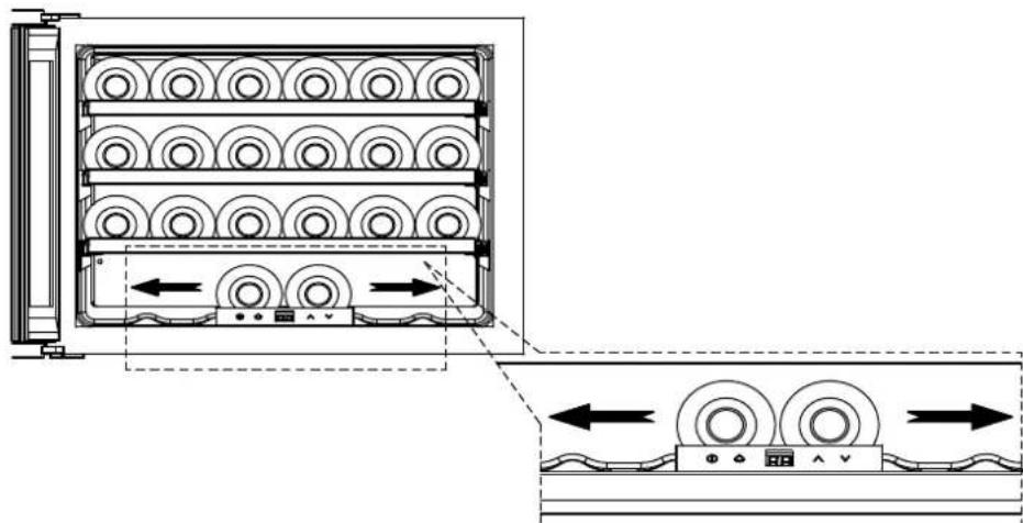 TEKA RVI 10024 GBK - > Atencão ao colocar as garrafas de vinho - 1