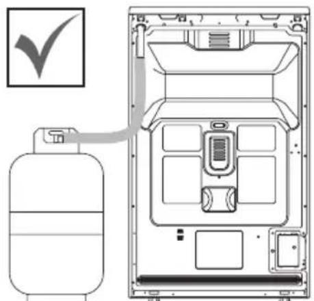 TEKA FS 602 4GG - Passage pour le tuyau de gaz - 1
