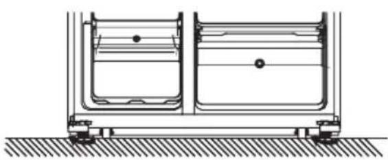 TEKA RLF 74930 WH - Levelling the refrigerator - 2