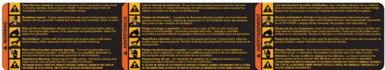 DEWALT DXGNR6500 - Reemplazo gratuito de las etiquetas de advertencia - 5