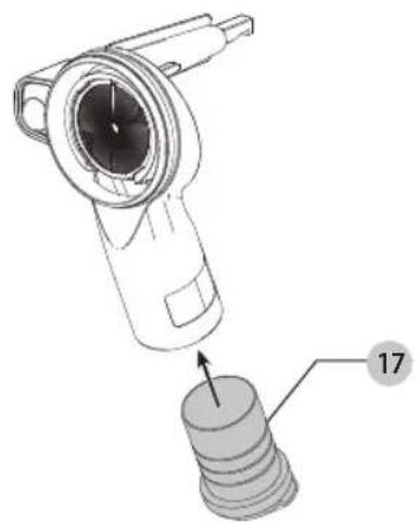 DEWALT DWH200D - Conexión de extractor de polvo al ensamble de extracción de polvo (Fig. H–J) - 2