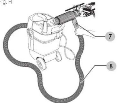 DEWALT DWH200D - Attaching a Dust Extractor to the Dust Extraction Assembly (Fig. H–J) - 1