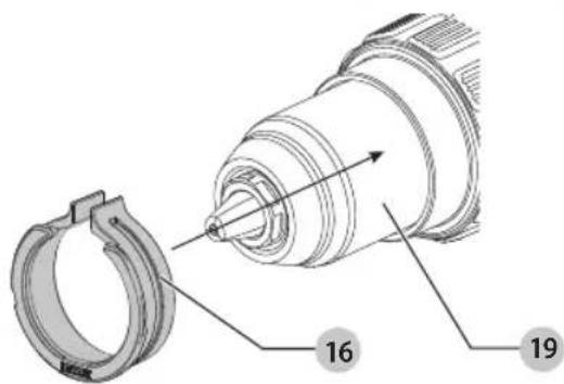 DEWALT DWH200D - Attaching the Ring Adapter (Fig. A, B) - 2
