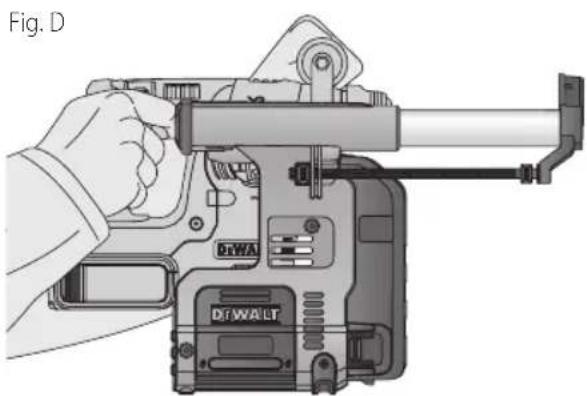 DEWALT DWH303DH - Position correcte des mains (Fig. D) - 1