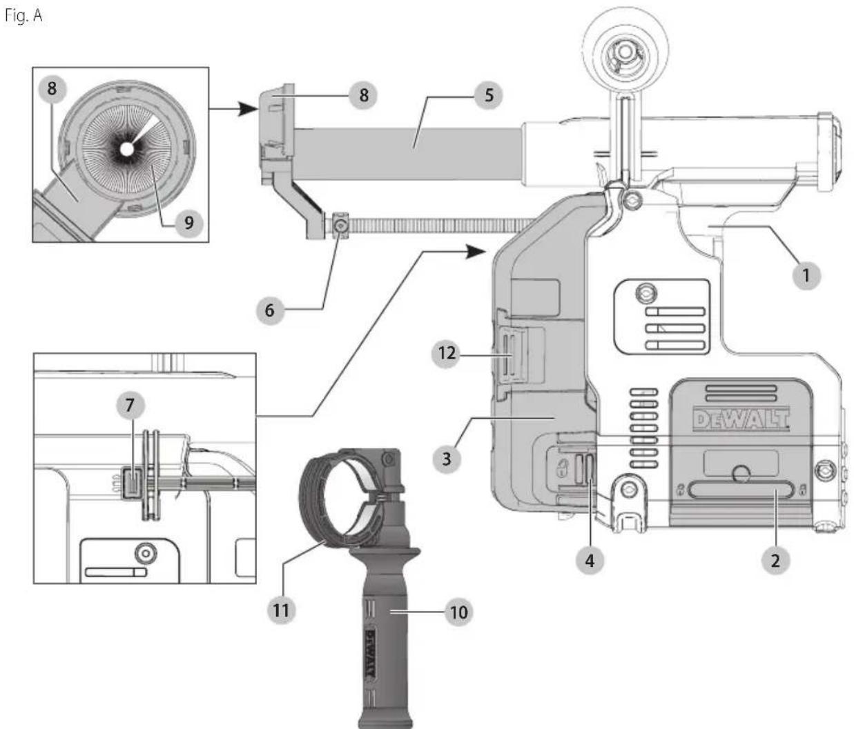 DEWALT DWH303DH - Définitions : symboles et termes d'alarmes sécurité - 1