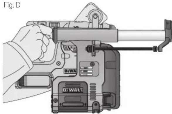 DEWALT DWH303DH - Posición adecuada de las manos (Fig. D) - 1