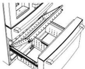 Café CGE29DM5TS5 - REMOVE PIZZA TRAY AND LOWER FREEZER BASKET (on some models) - 1