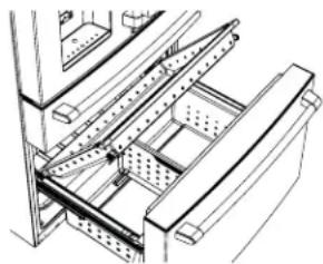 Café CXE22DP3PD1 - REMOVE PIZZA TRAY AND LOWER FREEZER BASKET (on some models) - 1