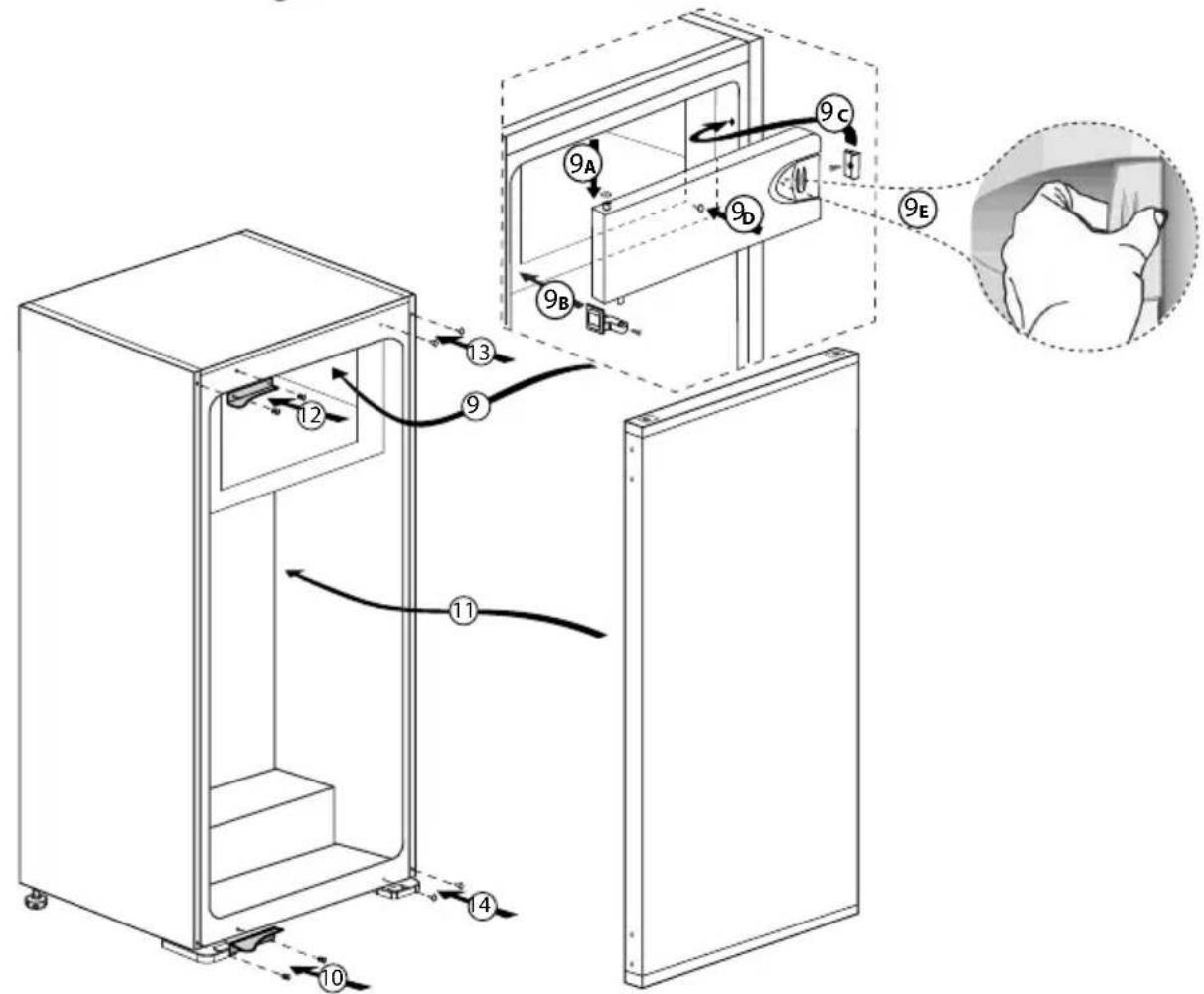 BEKO BSSA300M4SN - Inversarea uşilor - 2