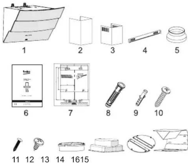 BEKO HCA62641WH - Installation Accessories - 1