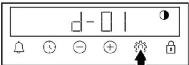 BEKO BCBIM16300XDE - Setting the display brightness - 1