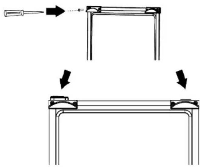 BEKO B1RDNE504XB - Attaching the Plastic Wedges - 1
