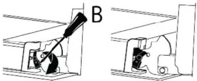 BEKO BBIM13301XPE-1 - Removing the oven door - 2
