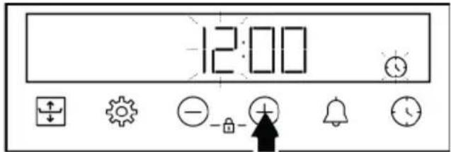 BEKO BBIM18300XMPF - Changing the time of day - 1