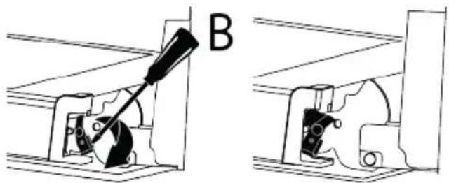 BEKO BBIM18300XMPF - Removing the oven door - 2