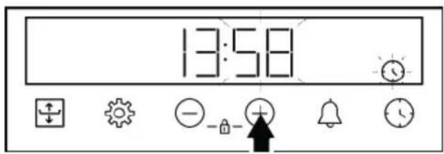 BEKO BBIM18300XMPF - Changing the time of day - 3