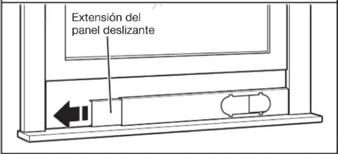 AMANA AMAP121AB-2 - Instalación del panel deslizante para ventana - 2