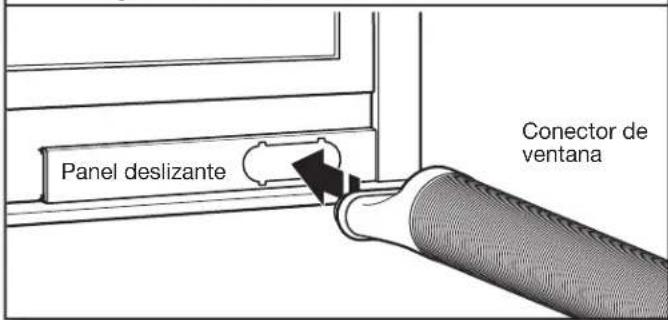 AMANA AMAP121AB-2 - Fije la manguera de ventilación al panel deslizante - 1