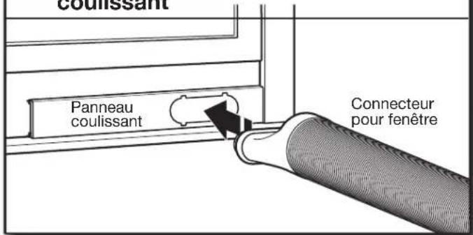 AMANA AMAP121AB-2 - Fixer le conduit flexible au panneau coulissant - 1