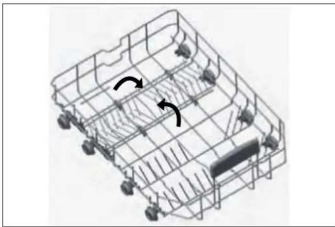 BERTAZZONI DW24T3IXV - PÚAS PLEGABLES DE LA CESTA INFERIOR - 1