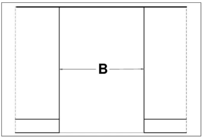 BERTAZZONI DW24T3IXV - CUTOUT DIMENSIONS - 2