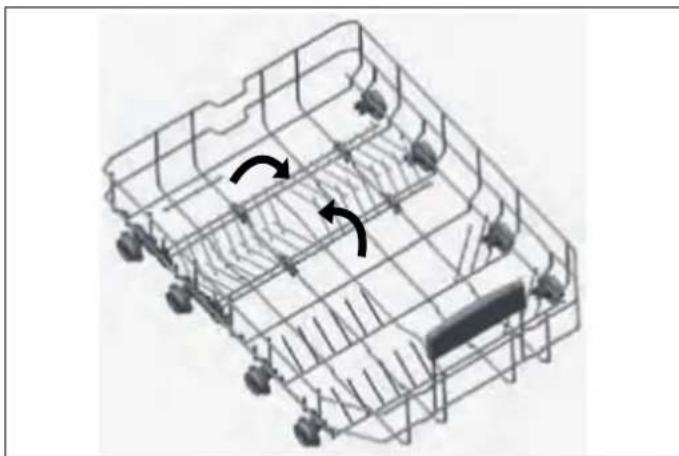 BERTAZZONI DW24T3IXV - LOWER BASKET FOLDING TINES - 1