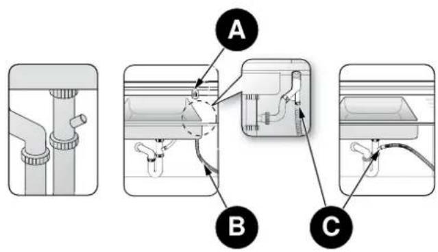 BERTAZZONI DW24T3IXV - DRAIN HOSE CONNECTION - 2