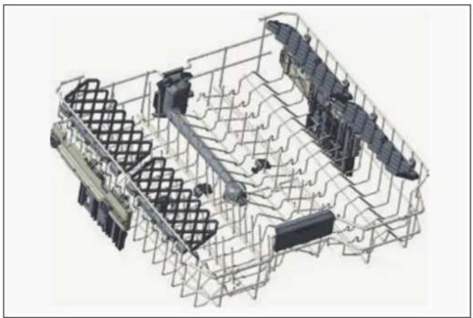 BERTAZZONI DW24T3IXV - 1) Réglage de la hauteur avec charge (selon modèle) - 1