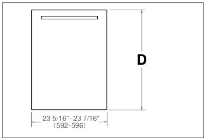 BERTAZZONI DW24T3IXT - CUSTOM DOOR PANEL (FOR PANEL-READY MODELS) - 1