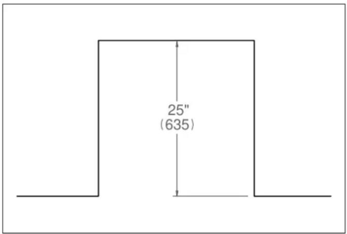 BERTAZZONI DW24T3IXT - CUTOUT DIMENSIONS - 1